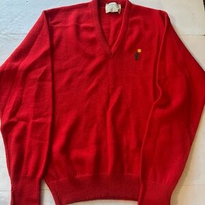 Vintage “Jefflon” DuPont red sweater size xl
